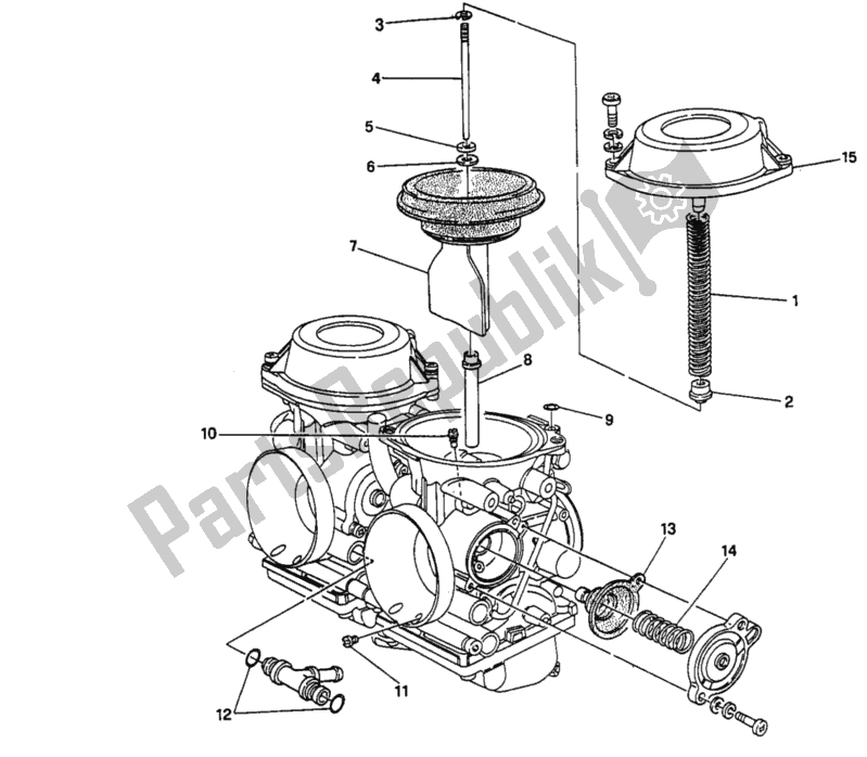 Toutes les pièces pour le Pièces Détachées Carburateur du Ducati Supersport 750 SS 1997